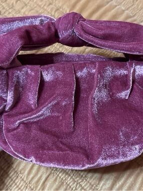 LOFT Velvet Mini Bag in Plum